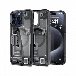 Чехол SPIGEN Ultra Hybrid (MagFit) Zero One для iPhone 15 Pro, черный