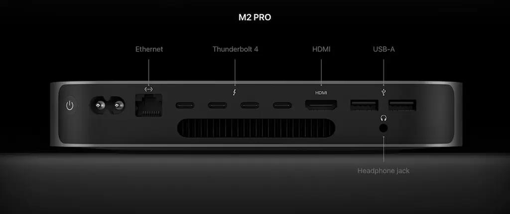 Mac mini (M2, 8C CPU/10C GPU) , Mac mini (M2 Pro, 10C CPU/16C GPU) 