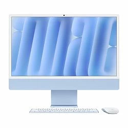 iMac 24" Retina 4,5K, (M4 8C CPU, 8C GPU, 2024), 16 ГБ, 256 ГБ SSD, голубой