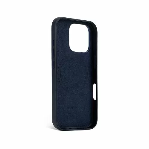 Чехол Decoded Leather Back Cover для iPhone 16 Pro, темно-синий