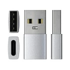 USB-адаптер Satechi USB Type-A to Type-C, серебристый