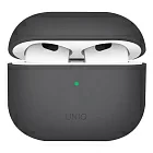 Чехол Uniq LINO Liquid для Airpods 3, силикон, темно-серый