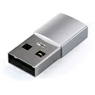 USB-адаптер Satechi USB Type-A to Type-C, серебристый