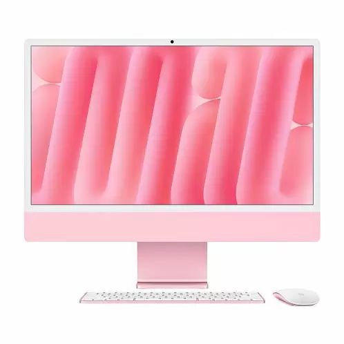 iMac 24" Retina 4,5K, (M4 8C CPU, 8C GPU, 2024), 16 ГБ, 256 Гб SSD, розовый