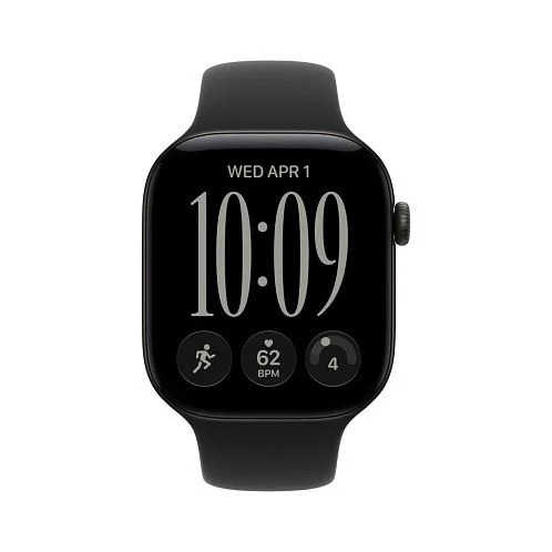 Watch S12, 46 mm,  черный алюминий, ремешок Sport Band, черный M/L