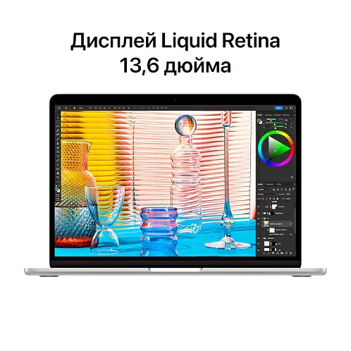 MacBook Air 13" (M2, 2022) 8 Гб, 512 Гб SSD, серебристый