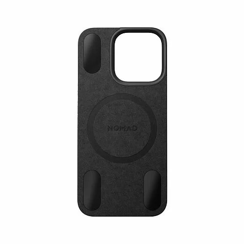 Накладка Nomad Magnetic Leather Back для iPhone 16 Pro, черный