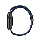 Ремешок Uniq ASPEN для Apple Watch 45/44/42 mm, плетеный, синий обсидиан