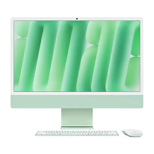 iMac 24" Retina 4,5K, (M4 10C CPU, 10C GPU, 2024), 24 ГБ, 512 ГБ SSD, зеленый