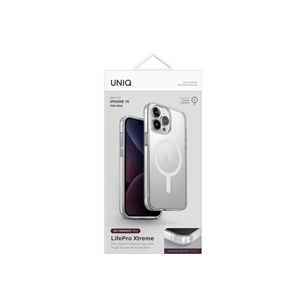 Купить Чехол Uniq для iPhone 15 Pro Max Lifepro Xtreme AF, MagSafe,  прозрачный в Ступино в сети магазинов iShop