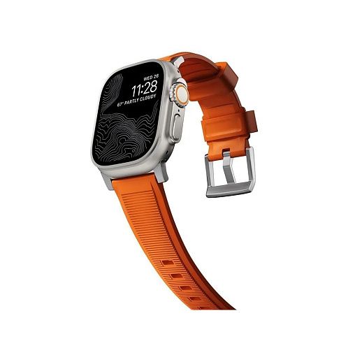 Ремешок Nomad Rugged Strap для Apple Watch 49/45/44/42 мм, силикон, оранжевый