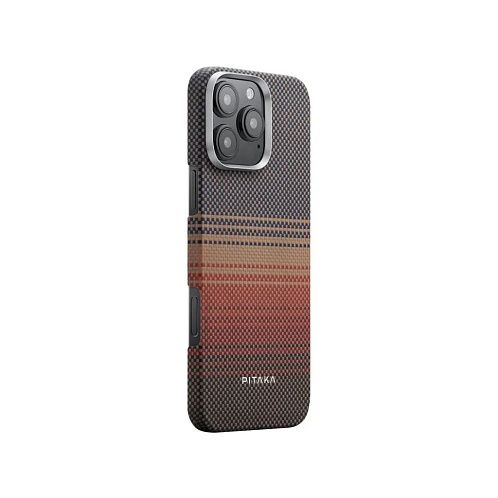 Чехол Pitaka Tactile Woven case для iPhone 16 Pro, Sunset | оранжевый