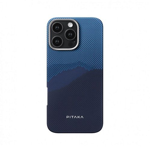 Чехол Pitaka StarPeak Tactile Woven для iPhone 16 Pro, Over The Horizon | синий