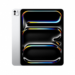 iPad Pro 13" (M4, 2024), Wi-Fi, 2 Тб, нанотекстурное стекло, серебристый